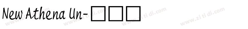 New Athena Un字体转换